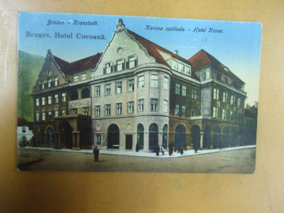 Brasov Hotel Coroana Brasso Korona szalloda Kronstadt Hotel Krone 1918 foto