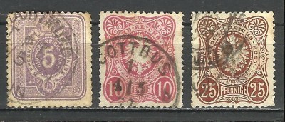 DEUTSCHE REICHS 1875 INSCRIPTIONATE ,,PFENNIGE,, foto