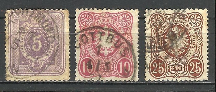 DEUTSCHE REICHS 1875 INSCRIPTIONATE ,,PFENNIGE,,