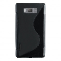 Husa LG Optimus L7 P700 P705 TPU S-LINE Neagra foto