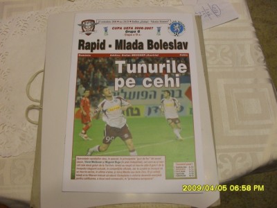 program Rapid - Mlada Boleslav [versiunea ceha] foto