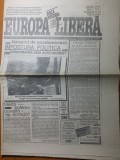 ziarul aici radio europa libera anul 1.nr.1 din 24 mai 1991