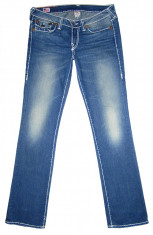 (Made in U.S.A.) TRUE RELIGION &amp;quot;BILLY SUPER T&amp;quot; - (MARIME: 30) - Talie = 89 CM foto