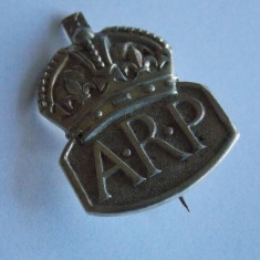Insigna argint Anglia air raid precautions - 467
