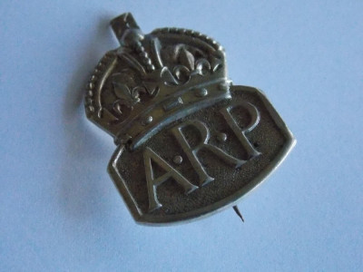 Insigna argint Anglia air raid precautions - 467 foto