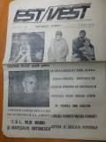 Ziarul est vest octombrie 1990 - iuliu maniu si maresalul antonescu