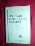 E.LOVINESCU - Critic Modernist -de D.CARACOSTEA-1927