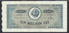 ROMANIA 1000000 1.000.000 LEI 1947 [1] foto