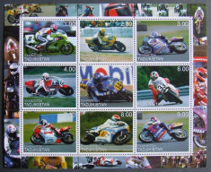 TADJIKISTAN 2000 - MOTOCICLISM, 1 M/SH NEOBLITERATA - TPLR 8 foto