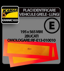 Placi identificare vehicule grele-lungi (contur) 2buc Kamar - CRD-KAMAKC1035+D foto