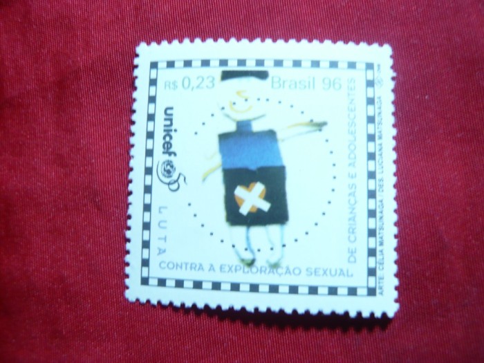 Serie 50 Ani UNICEF 1996 Brazilia , 1 val.