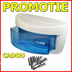 STERILIZATOR UV CU SERTAR,SALON,USTENSILE,COAFOR,FRIZERIE,FOARFECE +PIEPTENI foto