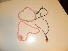 Set de 3 lantisoare pentru fetite, trei lanturi fete,cu Minnie inclusiv. OFERTA! foto