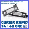 SET LAMPI DEDICATE SKODA OCTAVIA 2 - 18 LEDURI - PLACUTA NUMAR INMATRICULARE, Universal