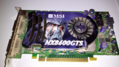 Placa video 256 MB/ 128 Bit / MSI / GeForce 8600 GTS /Dual DVI / DDR3 / Gaming foto