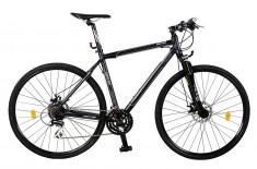 Bicicleta Cross Fitness DHS Contura 2867 - model 2015 28&amp;#039;-Negru-Cadru 480 mm - OLN-ONL8-21528670000|Cadru 480 mm|Negru foto