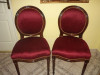 Set de 2 superbe scaune in stilul Ludovic din lemn de mahon