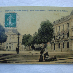 Carte postala circulata in anul 1911 - MONT de MARSAN Belgia