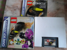 vand jocuri ,GAMEBOY ADVANCE ,cutie,joc, manual, LEGO BIONICLE foto