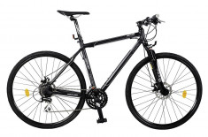 Bicicleta Cross Fitness DHS Contura 2867 - model 2015 28&amp;#039;-Negru-Cadru 530 mm - OLN-ONL8-21528670000|Cadru 530 mm|Negru foto