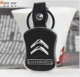 Breloc auto pentru CITROEN detaliu piele ecologica + ambalaj cadou, Peugeot