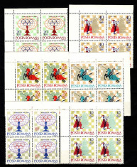 ROMANIA - OLIMPIADA DE SAH - HAVANA, serie 6 valori, IN BLOC DE 4 , MNH ,R21a foto