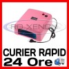 Lampa UV Unghii 36W Profesionala Sina, cu 4 Becuri x 9W, Timer 120s, Uscare Gel UV, Acril, Roz/Alb