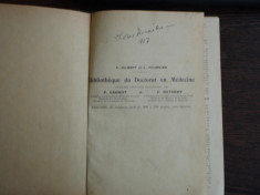 BIBLIOTHEQUE DU DOCTORAT EN MEDICINE - A. GILBERT, L. FOURNIER foto