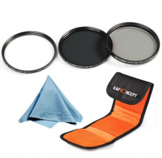 Set de 3 filtre UV CPL ND8 pe 58mm K&amp;amp;F Concept + Bonus microfibra . foto