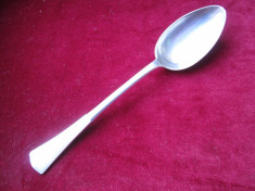 #11 - Lingurita de argint masiv veche, 11 cm, cadou botez foto