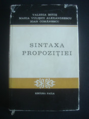 V. BOTIS, M. V. ALEXANDRESCU, I. COMANESCU - SINTAXA PROPOZITIEI foto