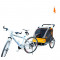 Remorca de bicicleta pentru transportat copiii Qaba - portocalie