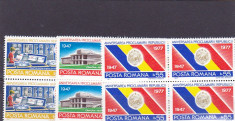 Romania,30 de ani republica bloc de 4 ,nr lista 947. foto