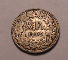 Elvetia 1/2 Franc 1909 foto