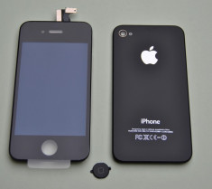 Carcasa neagra iPhone 4 Display+Touchscreen + Capac + Buton home foto
