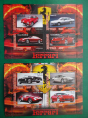 Ciad 2013 masini Ferrari - colite nestampilate MNH foto