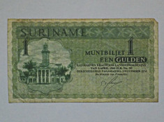 SURINAME 1 Gulden 1974 F+++ foto