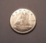 Canada 10 Cents 1968 UNC, America de Nord