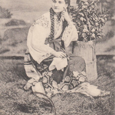 SALUTARI DIN ROMANIA , O TARANCA DIN SLANIC , PORT POPULAR , TCV , CIRC. 1904
