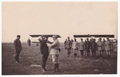 Fotografie Decorarea lui Milan Rastislav Stefanik pe frontul francez cu crucea de razboi franceza , 1915 foto