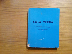 SOLA VERBA * Studii de Liturgica - Alexandru I.D. Stefanescu - 1940, 294 p. foto