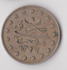 Moneda 1 qirsh 1327/6 (1913) - Egipt foto