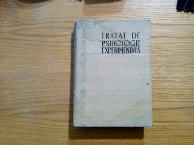 TRATAT DE PSIHOLOGIE EXPERIMENTALA - Alexandru Rosca - 1963, 650p; tiraj: 3500ex foto