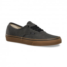 Shoes Vans Authentic Washed Canvas Black/Gum foto