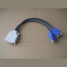 Cablu DVI-I Dual VGA Y Splitter foto