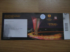 Bilet de meci- Finala Cupei UEFA 2012-Bucuresti / Atletico Madrid-Atletic Bilbao foto