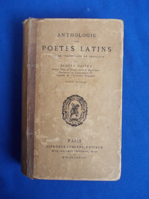 ANTHOLOGIE DES POETS LATINS : SENECA,MARTIAL,JUVENAL - TOME SECOND - PARIS- 1877 foto