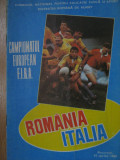 Program meci rugbi / Romania - Italia (15 aprilie 1989)