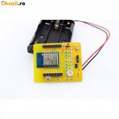 Placa dezvoltare WIFI ESP8266 ESP-12 cu case pt baterii si senzor de lumina foto