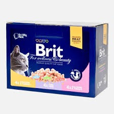 Brit Premium Cat Family multipack cu carne de pui si peste 12 x 100 gr foto